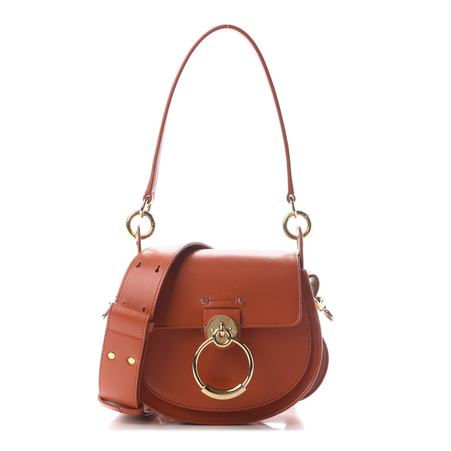 Chloe Calfskin Small Tess Bag Sepia Brown 1 of 7
