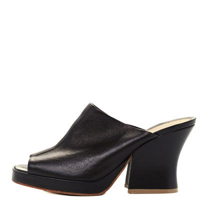 Bottega Veneta Nappa Stack Mule Sandals 39 Fondente 1 of 9