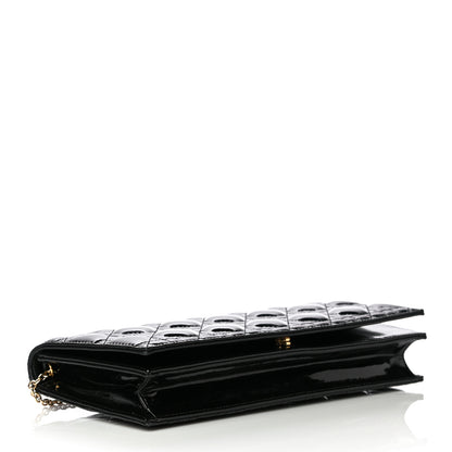 Christian Dior Patent Cannage Lady Dior Convertible Clutch Black 4 of 12