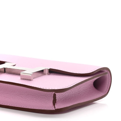 Hermes Epsom Constance Slim Wallet Mauve Sylvestre 9 of 10