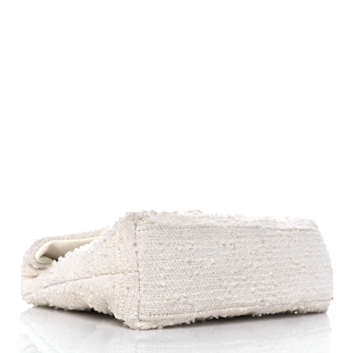Saint Laurent Boucle Tweed Quilted Toy Loulou Puffer Monogram Chain Satchel Crema Soft 4 of 10