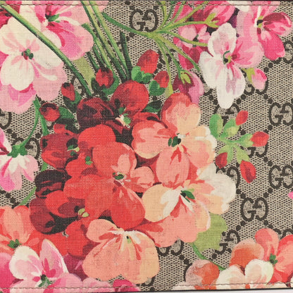 Gucci GG Supreme Monogram Blooms Small Zip Pouch Beige Multicolor Dry Rose 7 of 7