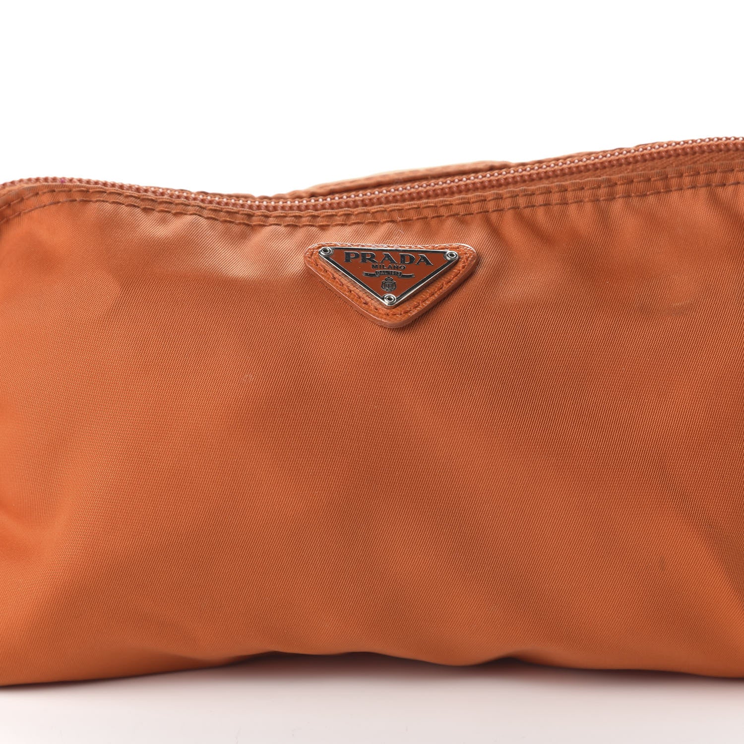 Prada Tessuto Nylon Pouch Papaya 9 of 9