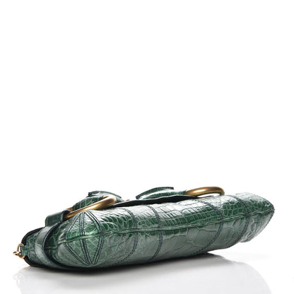 Gucci Alligator Horsebit Clutch Green 4 of 7