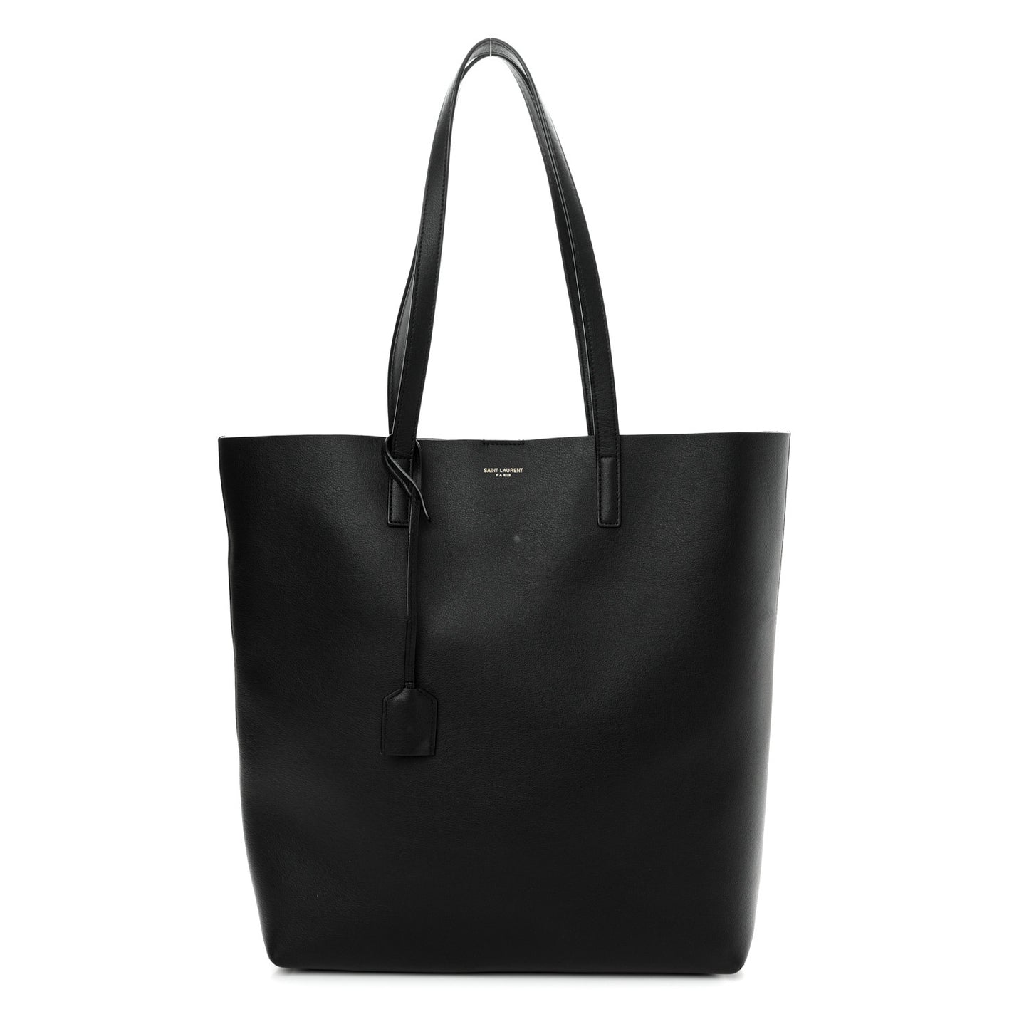 Calfskin North-South Shopping Tote Black