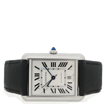 Cartier Stainless Steel Calfskin 31mm Tank Must Automatic Watch 2 of 5