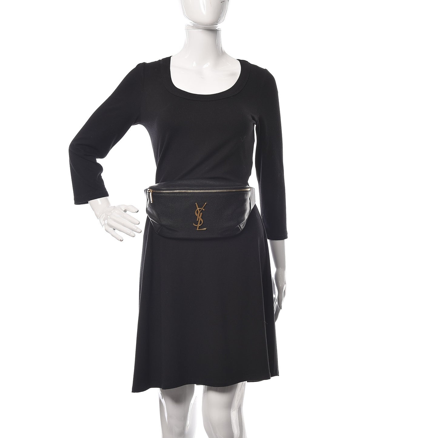 Grain De Poudre Monogram Belt Bag Black