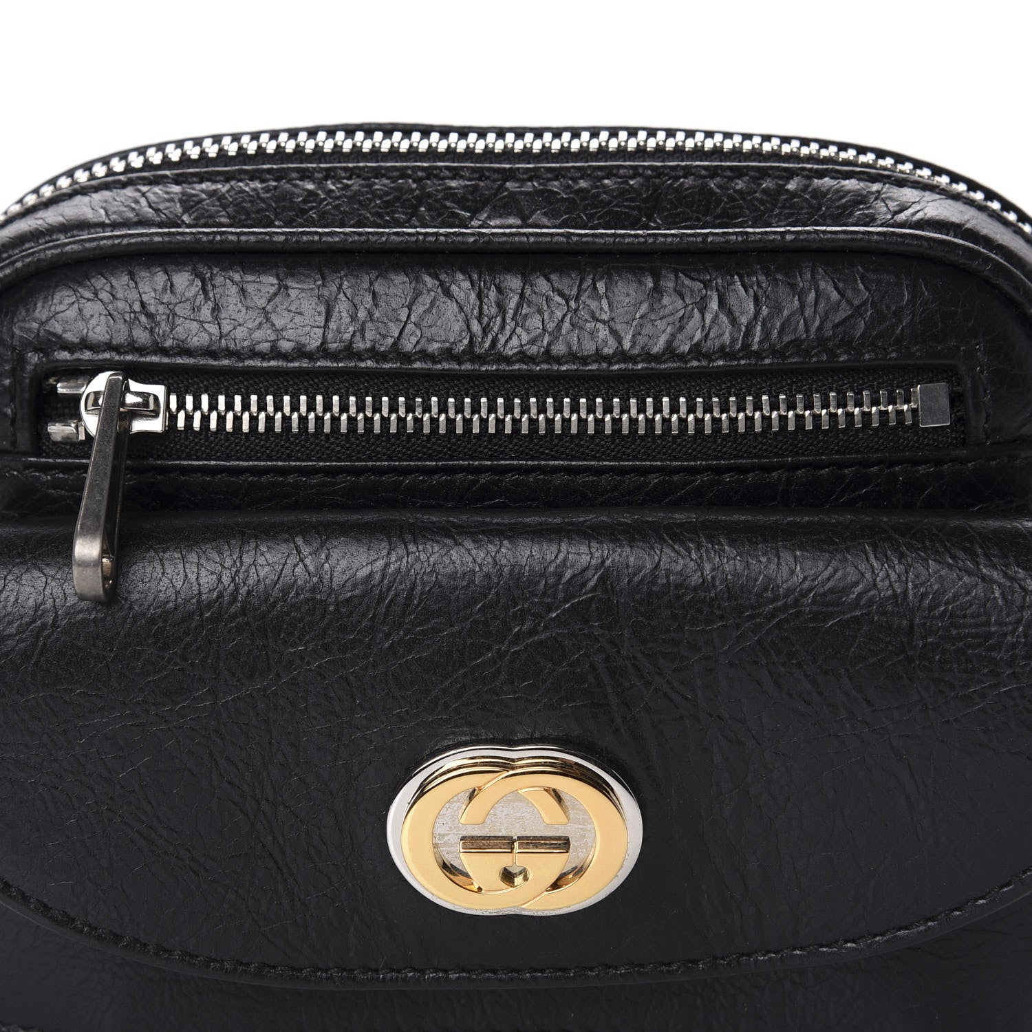 Gucci Fluffy Calfskin Mini Morpheus Belt Bag 70 28 Black 11 of 12