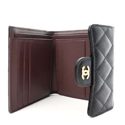 Chanel Caviar Quilted Compact Flap Wallet Black 5 of 13