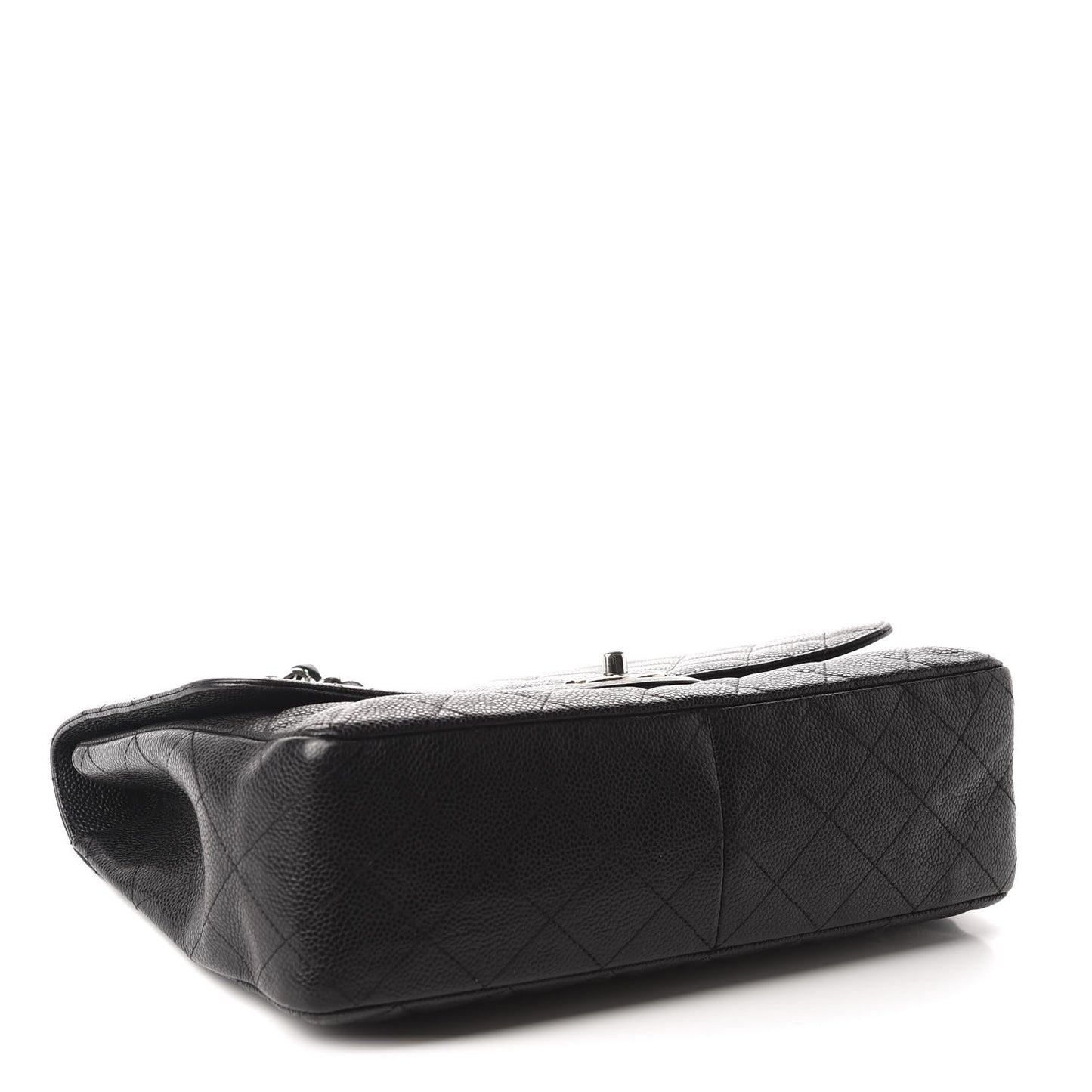 Caviar Quilted Jumbo Single Flap Black