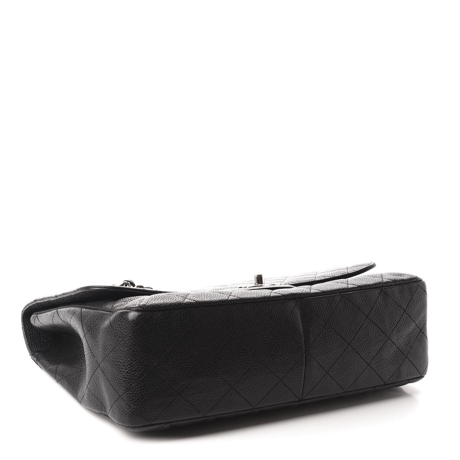 Chanel Caviar Quilted Jumbo Single Flap Black 4 of 13