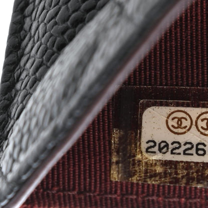 Chanel Caviar Quilted Zipped Pocket Wallet Black 9 of 10