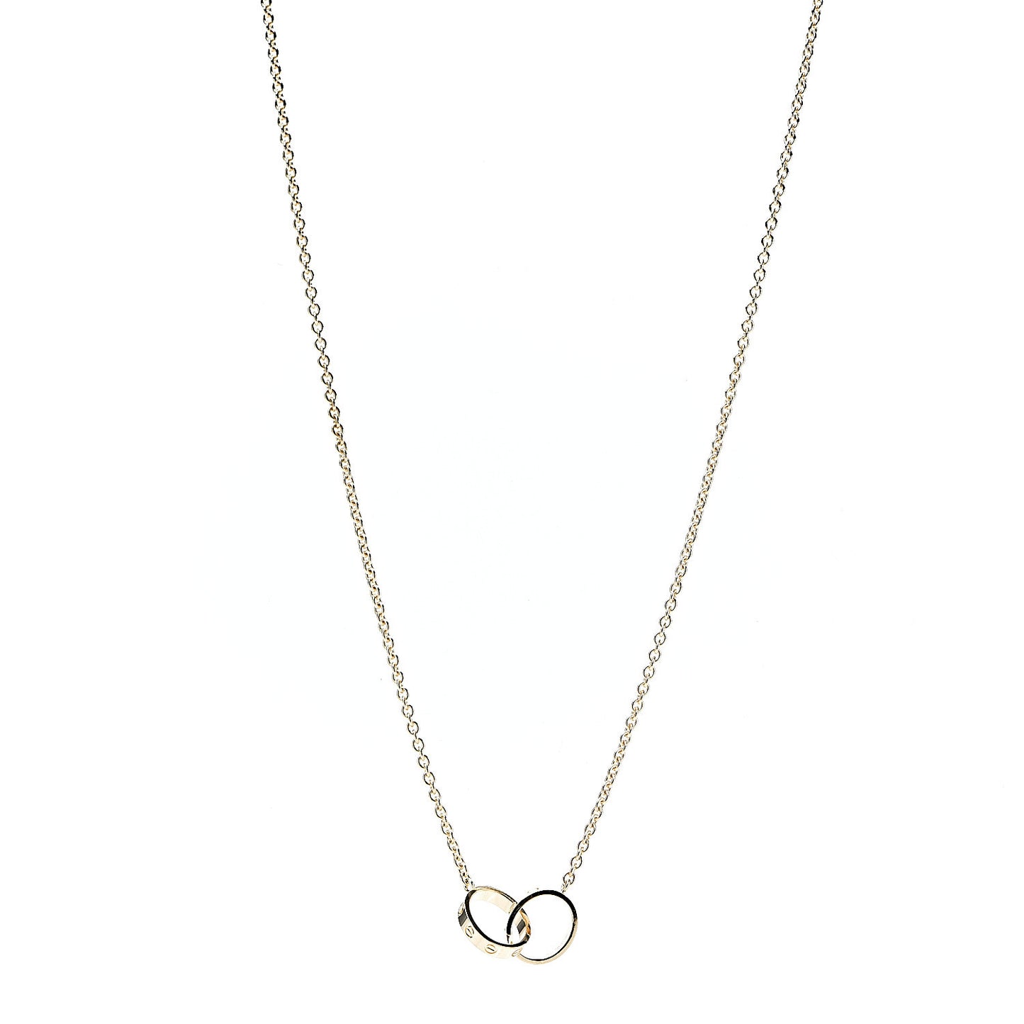 18K Yellow Gold Interlocking LOVE Necklace