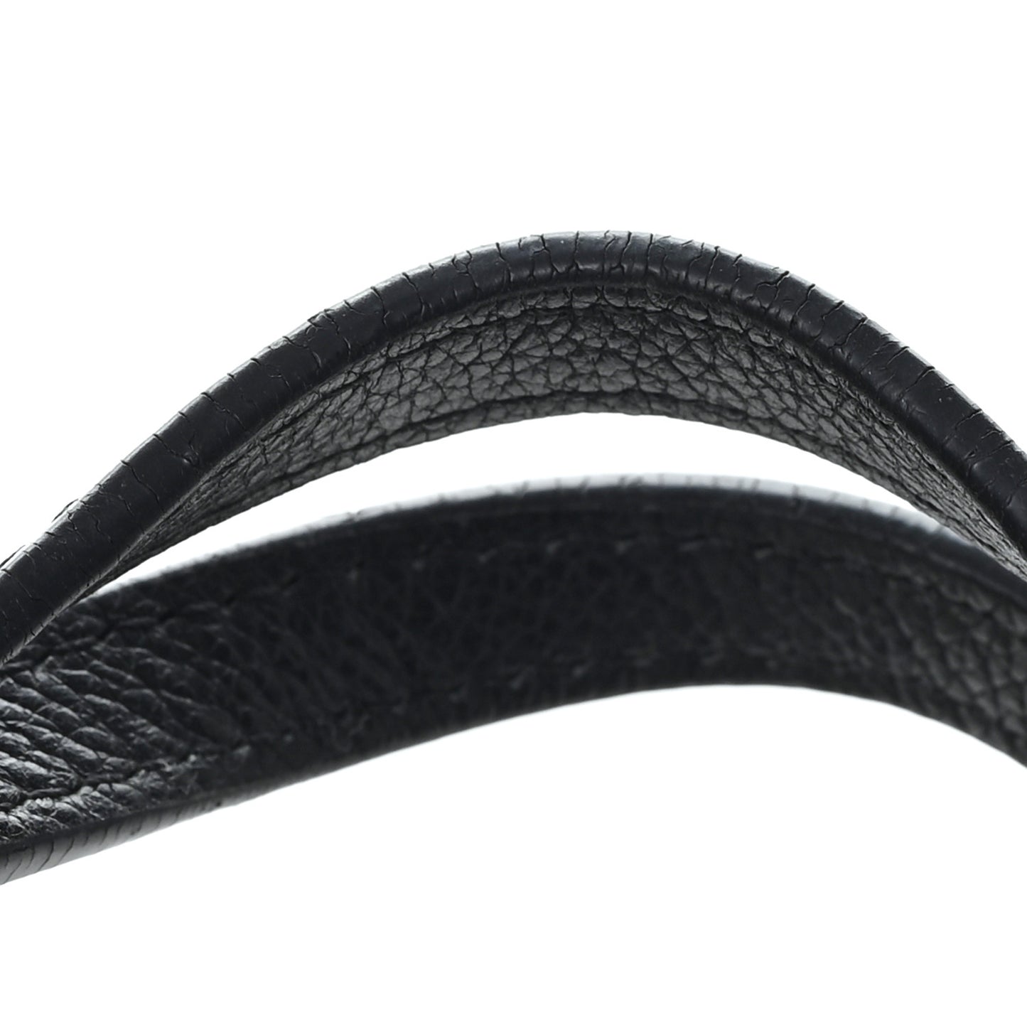 Grained Calfskin Lockme Shopper Black
