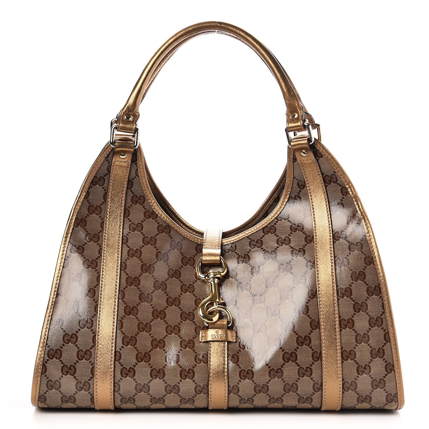 Gucci Crystal Monogram Medium Joy Shoulder Bag Bronze 1 of 7
