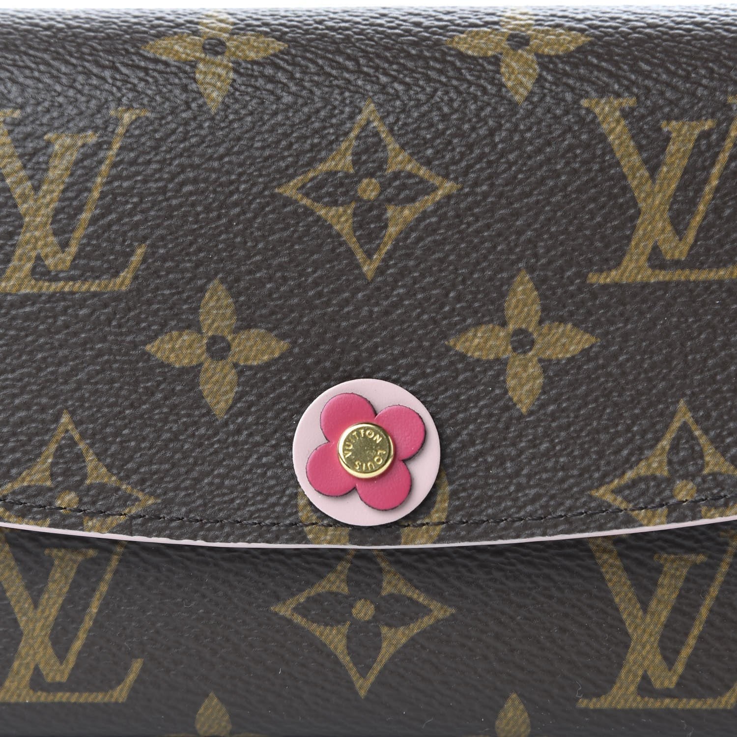 Louis Vuitton Monogram Bloom Flower Emilie Wallet Fuchsia 9 of 10
