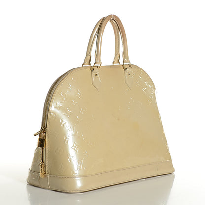 Louis Vuitton Vernis Alma GM Blanc Corail 10 of 16