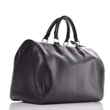 Louis Vuitton Epi Speedy 30 Black 3 of 17