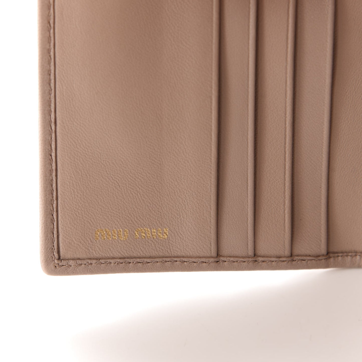 Nappa Matelasse Lux Flap Wallet Cammeo