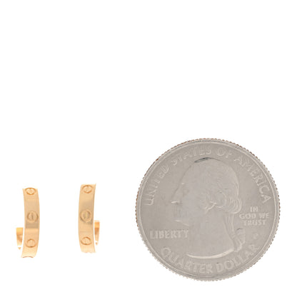 Cartier 18K Yellow Gold Small LOVE Hoop Earrings 2 of 6