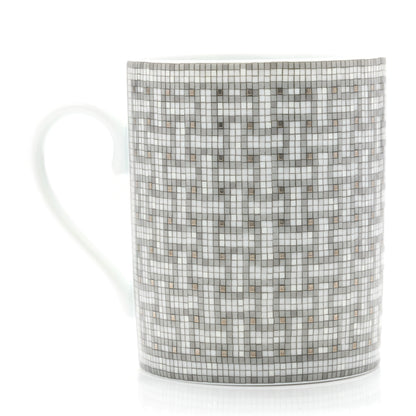 Hermes Porcelain Mosaique au 24 Mug Platinum 3 of 6