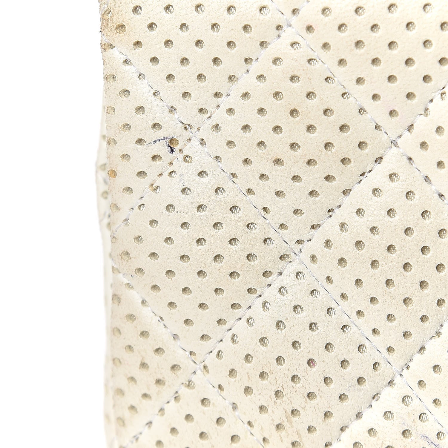Chanel Lambskin Perforated Medium Double Flap White 19 of 26