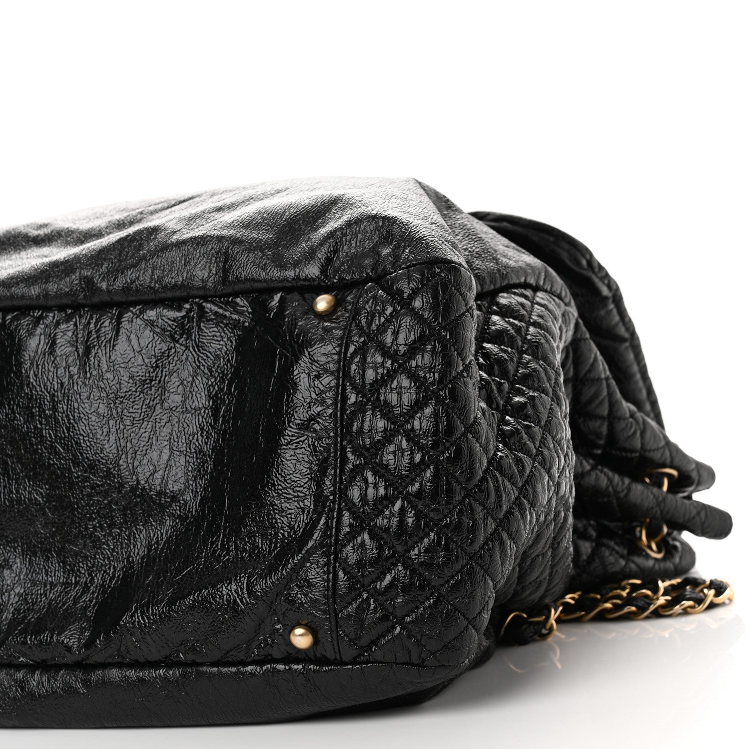 Chanel Vinyl XXL Rock and Chain Flap Black 10 of 12