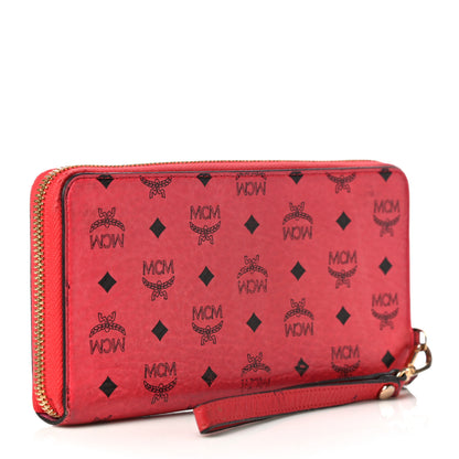 MCM Visetos Large Zip Around Wristlet Wallet 3 of 15