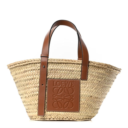 Loewe Raffia Basket Tote Bag Natural Tan 1 of 4