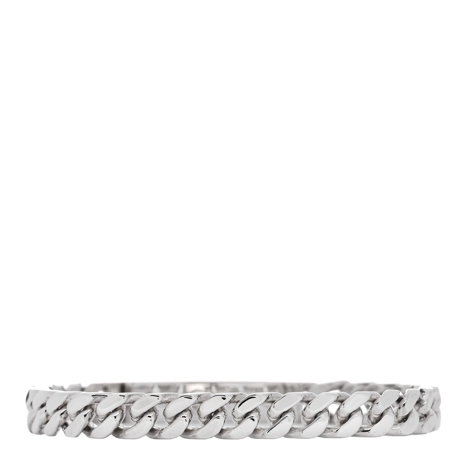 Hermes Sterling Silver TPM Kelly Gourmette Bracelet SH 2 of 4