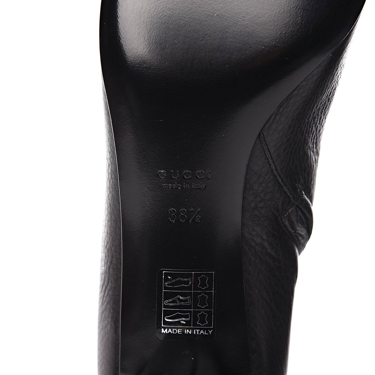 Calfskin Web Libeccio Boots 38.5 Black