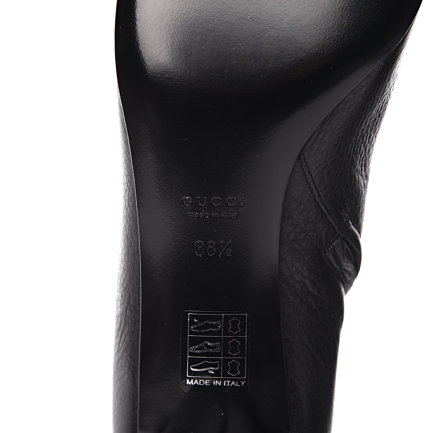 Gucci Calfskin Web Libeccio Boots 38.5 Black 6 of 9