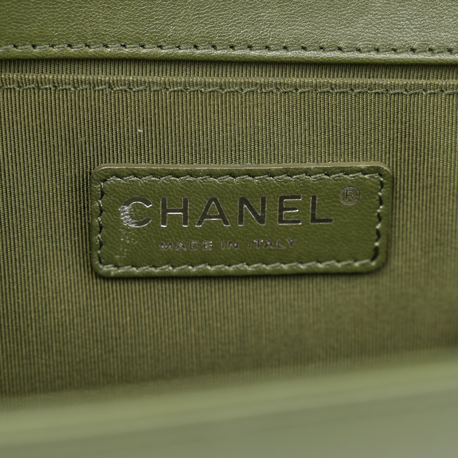 Chanel Lambskin Quilted Medium Boy Flap Green 6 of 14
