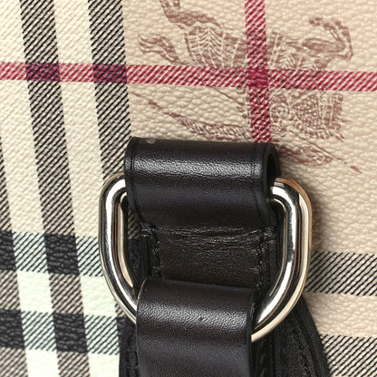 Burberry Haymarket Check Medium Regent Tote Chocolate 9 of 9