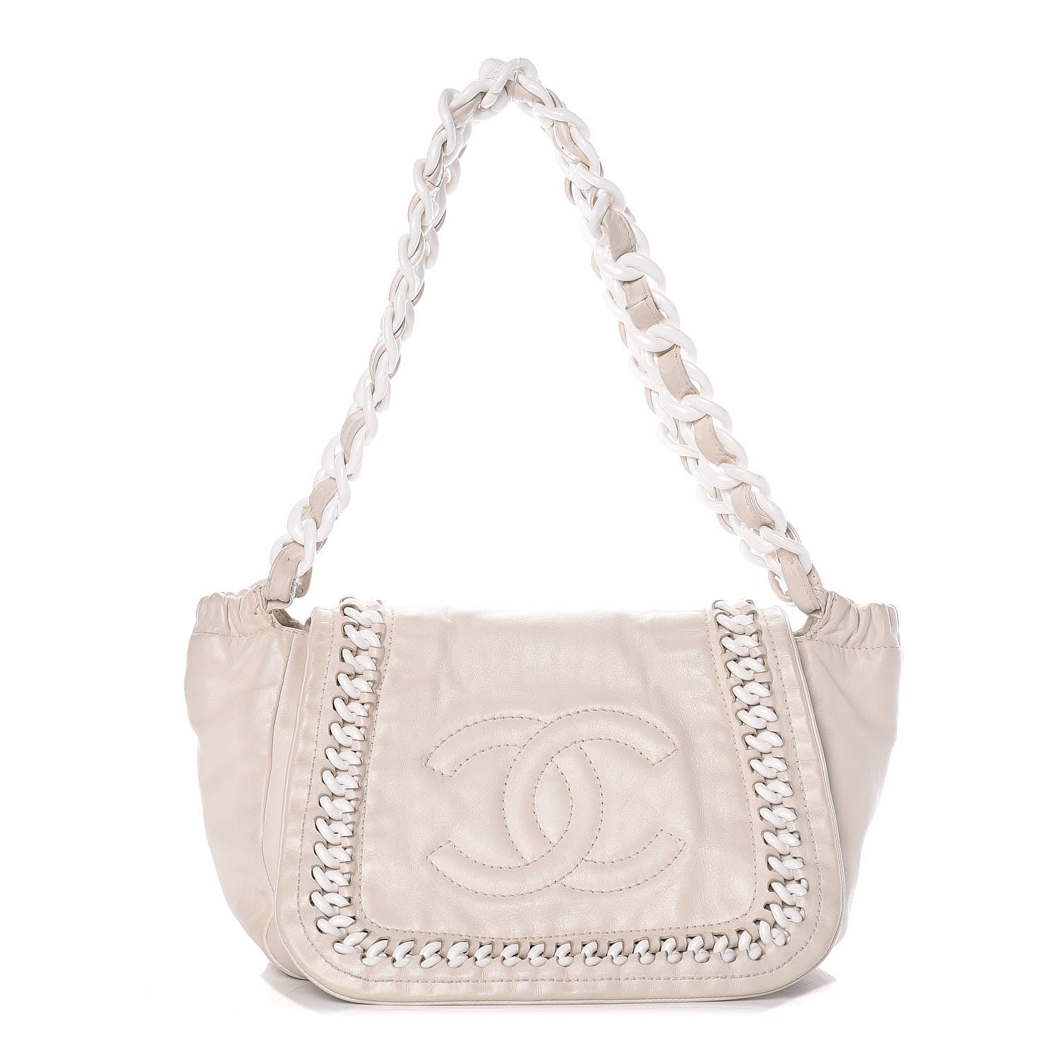Chanel Calfskin Modern Chain Flap White 1 of 13