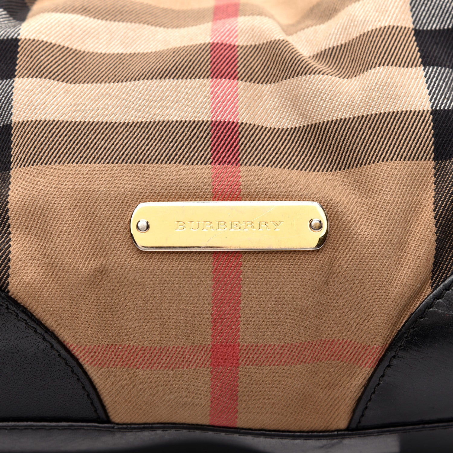Burberry House Check Small Canterbury Tote Black 10 of 10