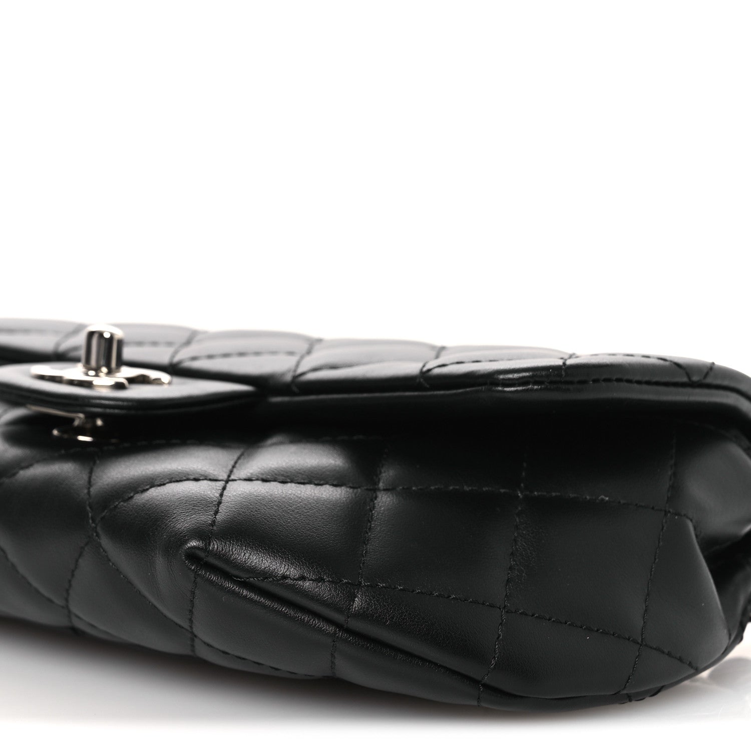Chanel Calfskin Quilted CC Uniform Flap Belt Bag Black 8 of 8