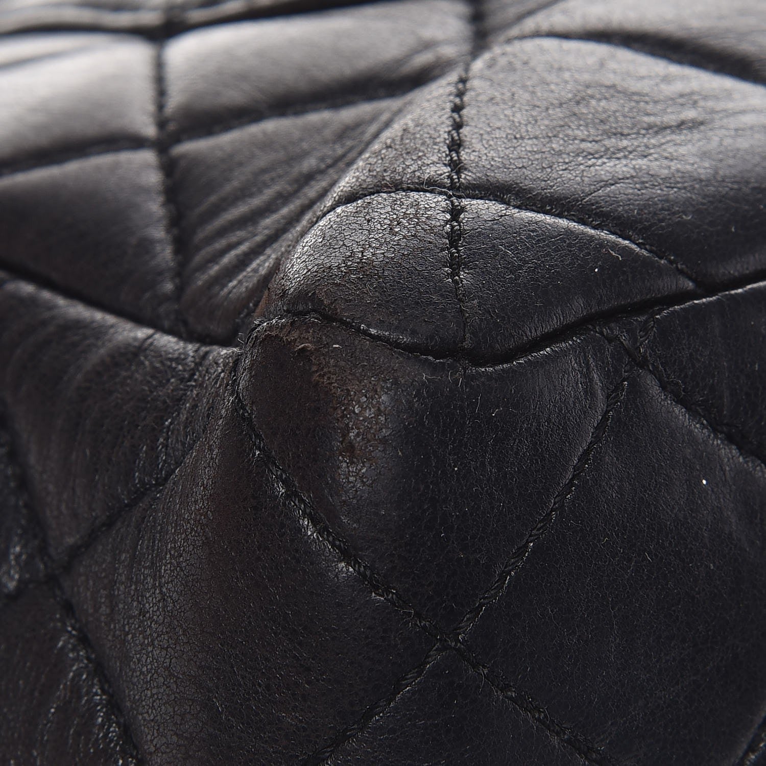 Chanel Lambskin Quilted Bekko Jumbo Single Flap Black 19 of 30
