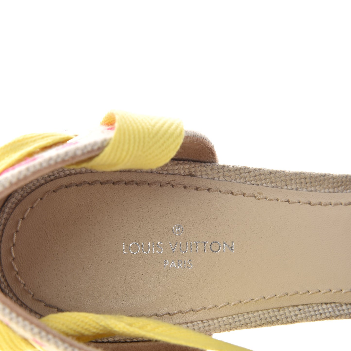 Canvas Monogram Starboard Wedge Espadrilles 39 Rose Pop