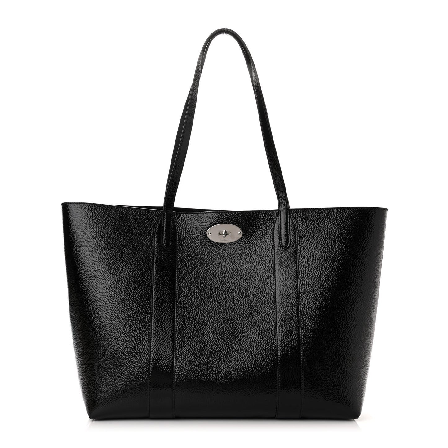 High Shine Grain Bayswater Tote Black