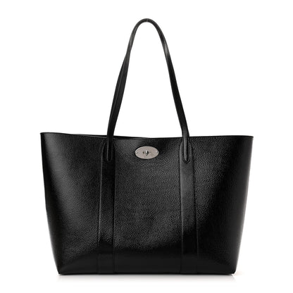 Mulberry High Shine Grain Bayswater Tote Black 1 of 9