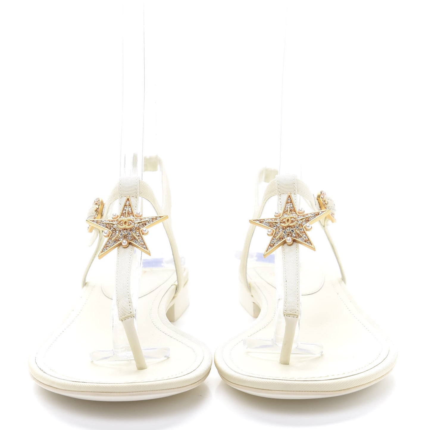 CC Star Thong Sandals 37 White