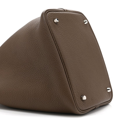 Hermes Taurillon Clemence Picotin Lock 22 MM Etoupe 9 of 10