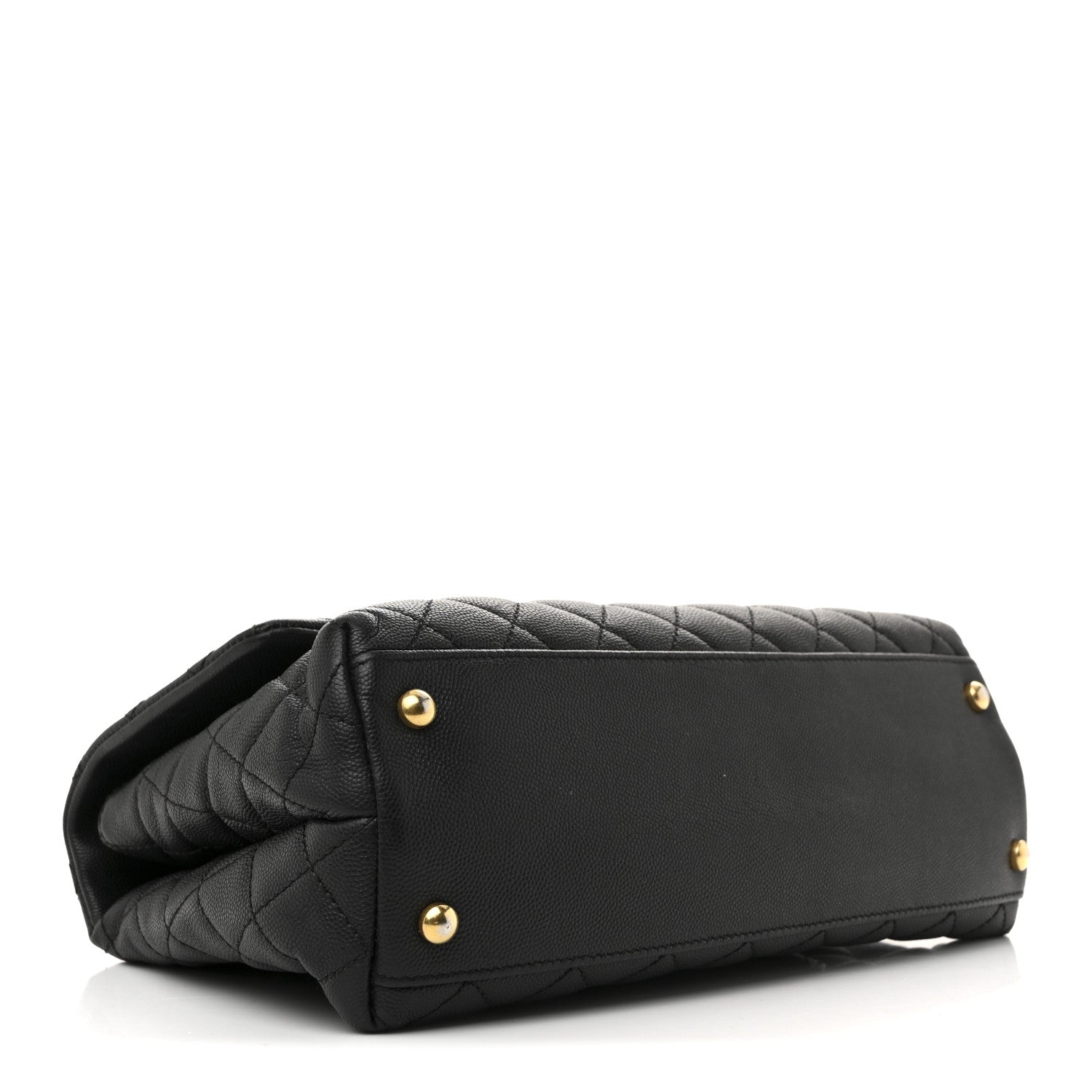 Chanel Caviar Lizard Quilted Small Coco Handle Flap Black 4 of 17