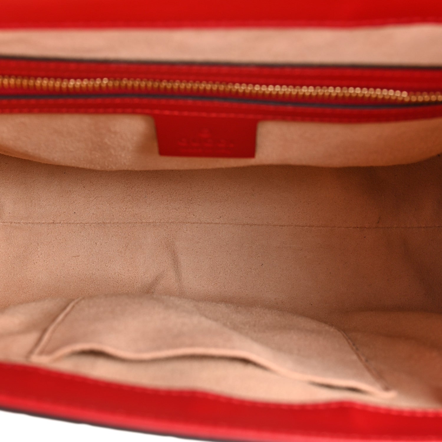Gucci Guccissima Signature Small Padlock Top Handle Bag Hibiscus Red 4 of 11