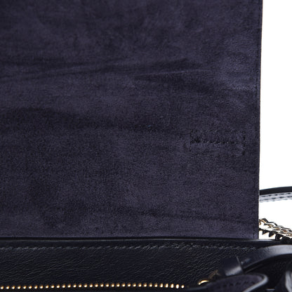 Chloe Smooth Calfskin Little Horses Embroidered Medium Faye Day Shoulder Bag Full Blue 9 of 12