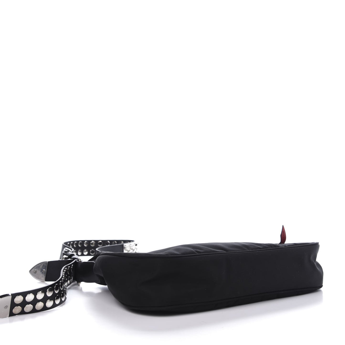 Tessuto Nylon Studded New Vela Hobo Black Fuoco