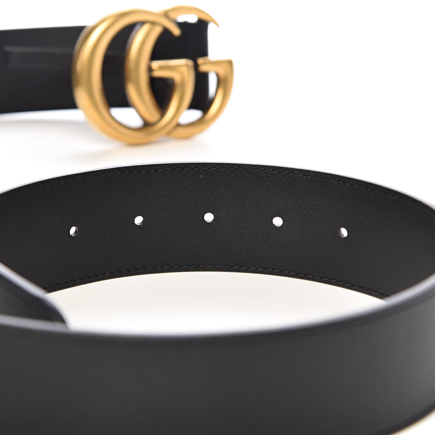 Gucci Calfskin Double G 40mm Belt 90 36 Black 6 of 7