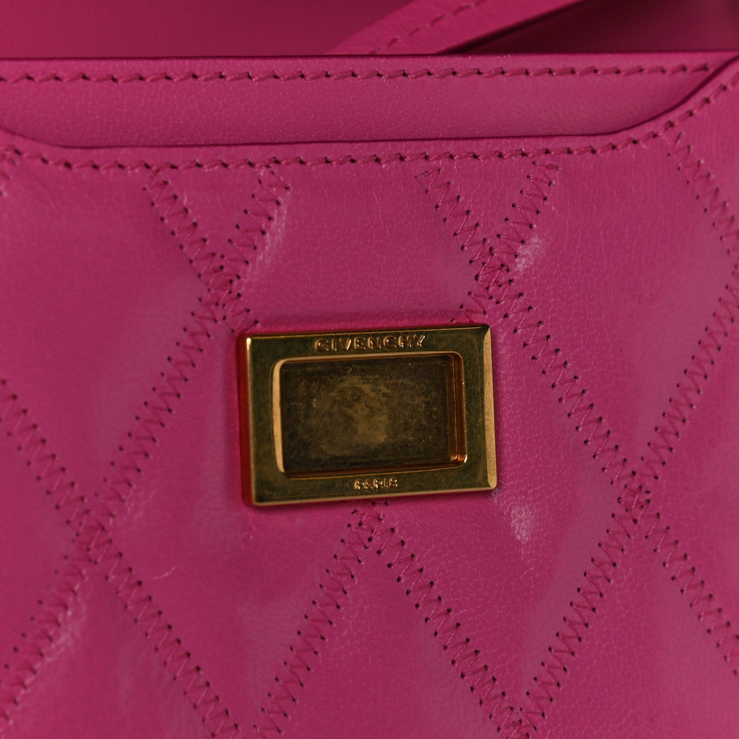 Givenchy Goatskin Quilted GV3 Mini Pocket Convertible Bag Pink 15 of 17