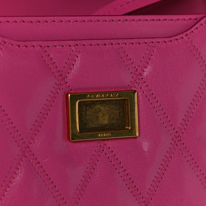 Givenchy Goatskin Quilted GV3 Mini Pocket Convertible Bag Pink 15 of 17